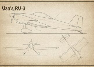 vans-rv-3-airplane-blueprint-drawing-plans-schematics-sl-stockphotosart-com